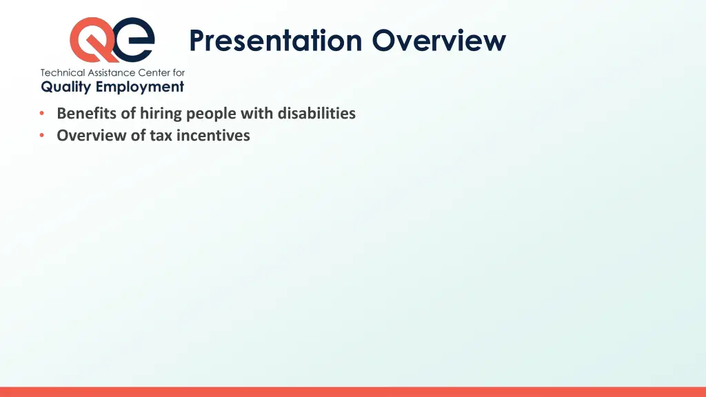 presentation overview