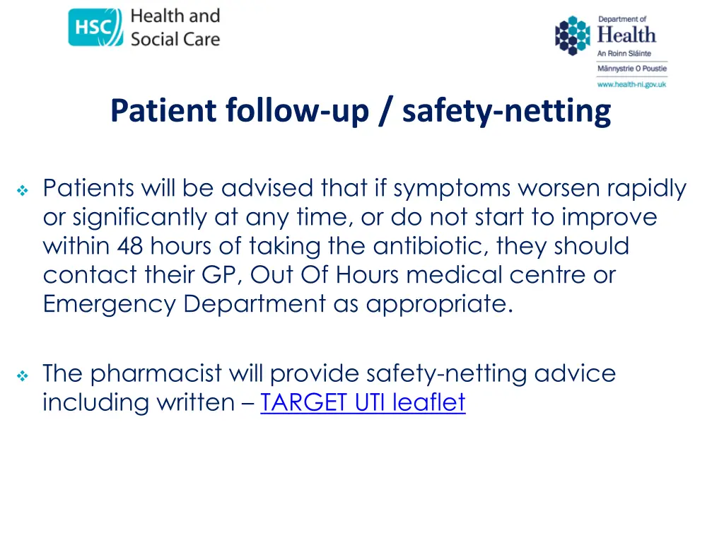 patient follow up safety netting