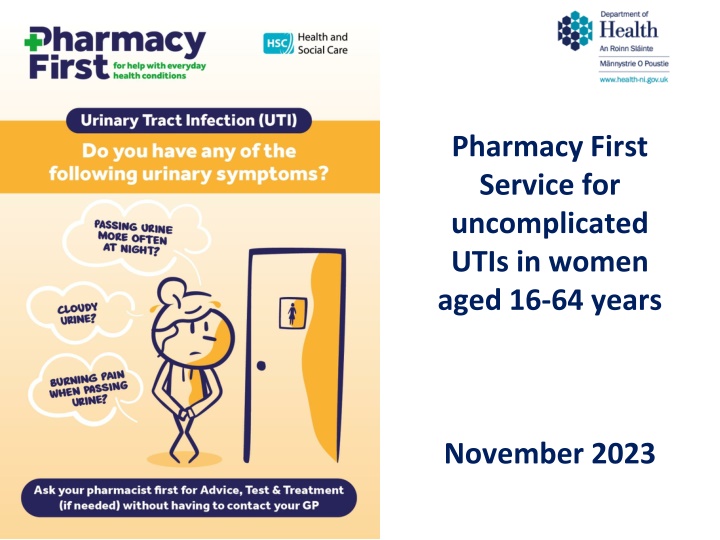 pharmacy first service for uncomplicated utis