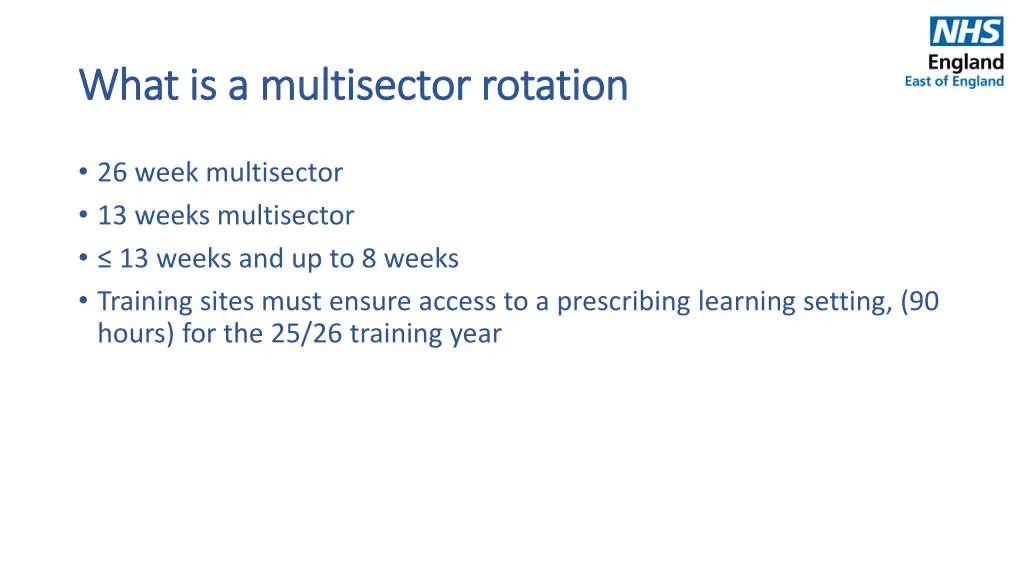 what is a multisector rotation what