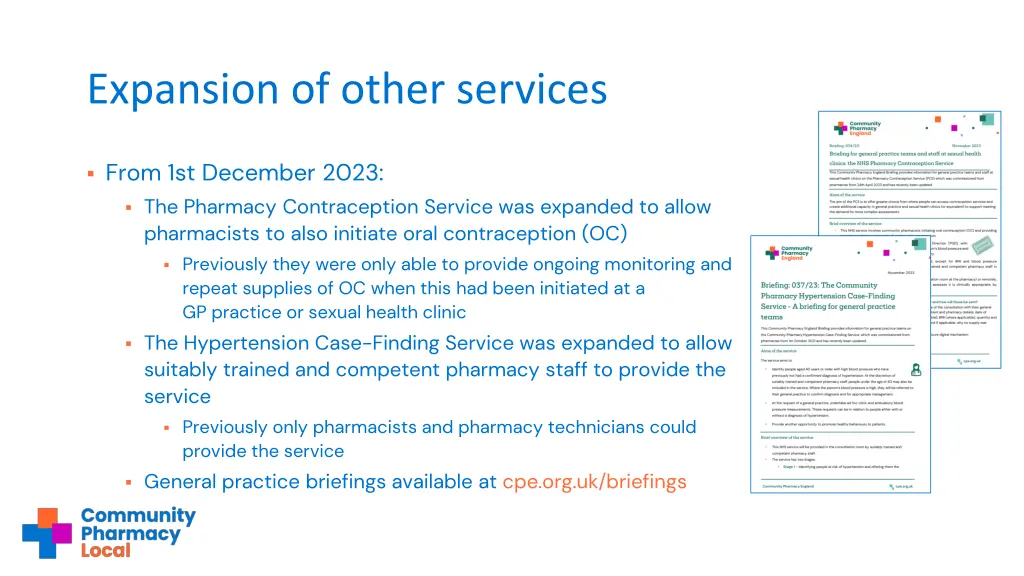 expansion of other services 1