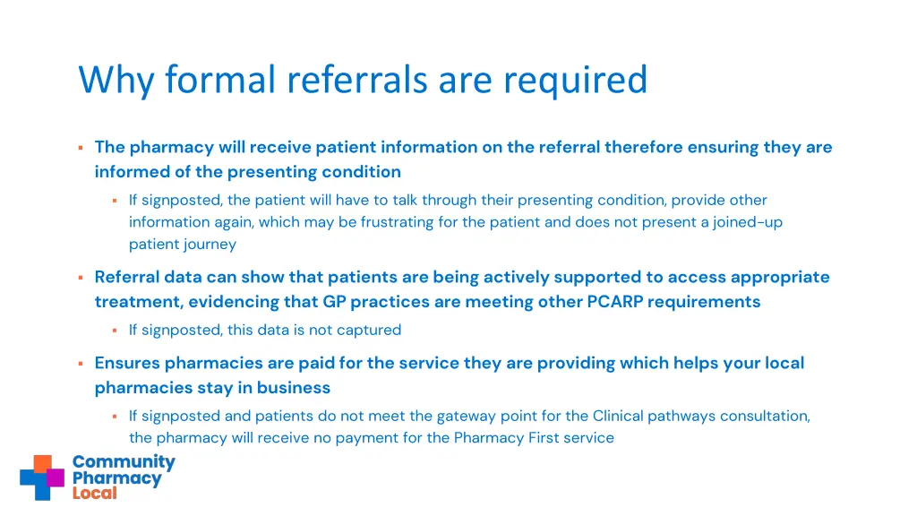 why formal referrals are required 2