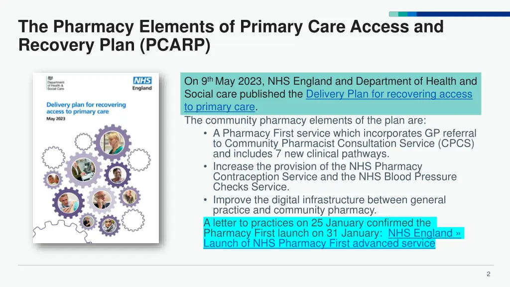 the pharmacy elements of primary care access