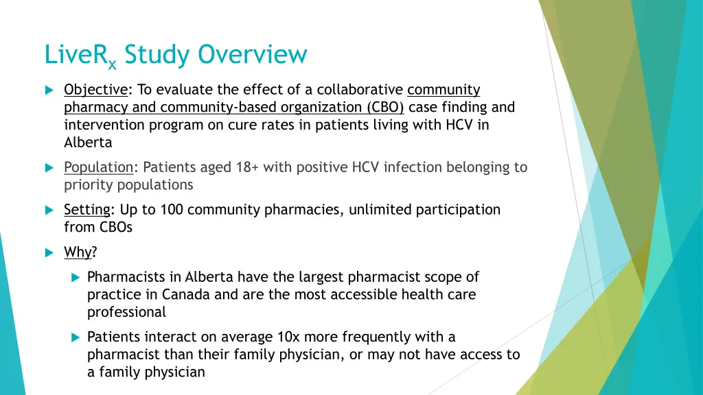 liver x study overview