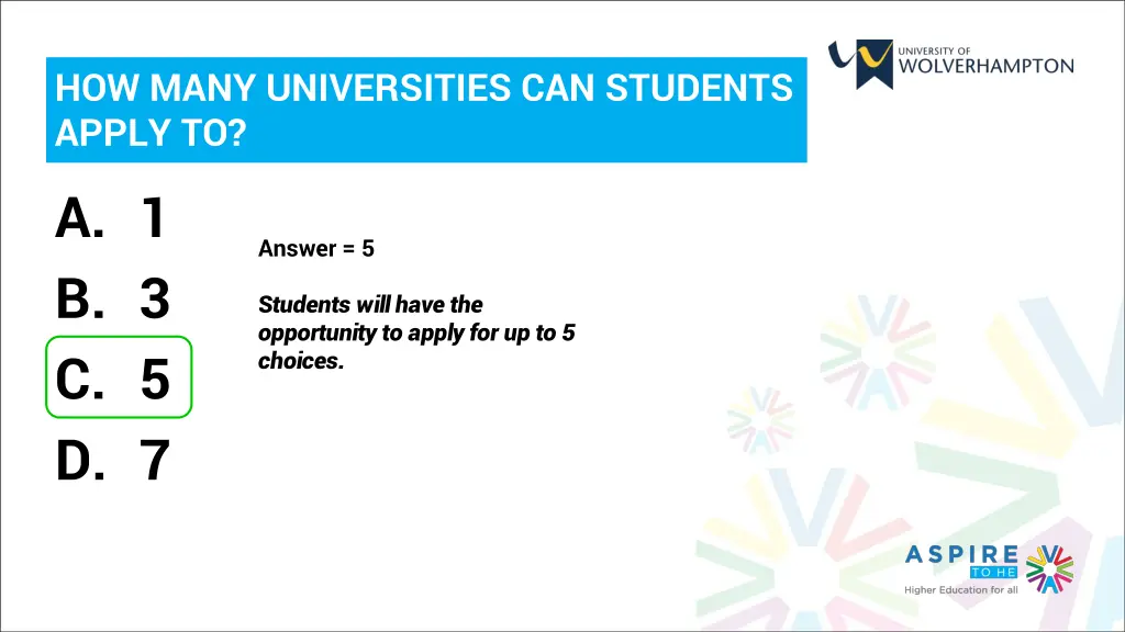how many universities can students apply