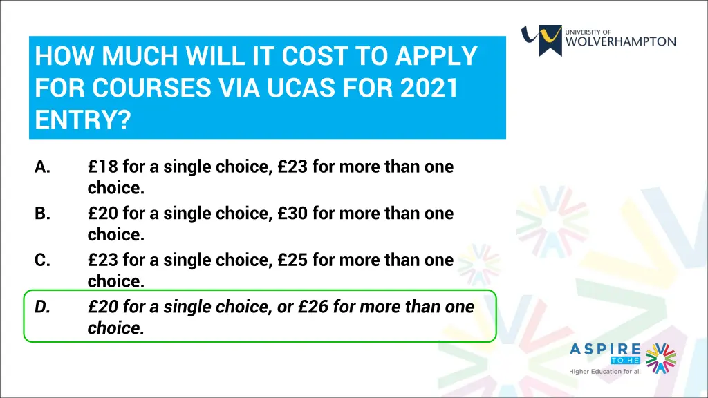 how much will it cost to apply for courses