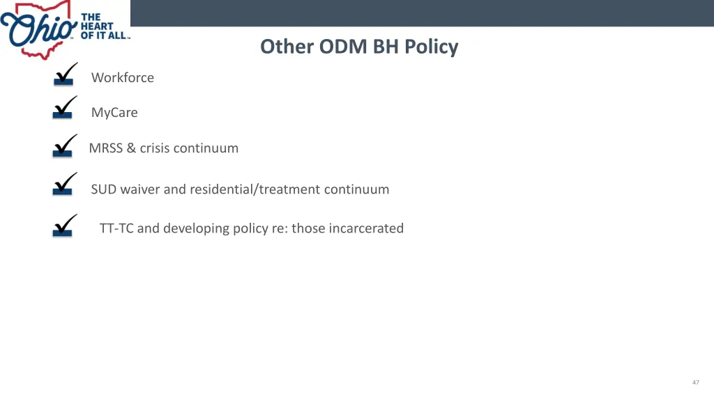 other odm bh policy