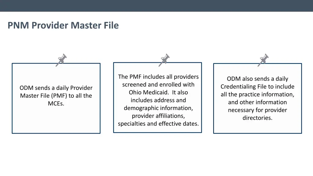 pnm provider master file