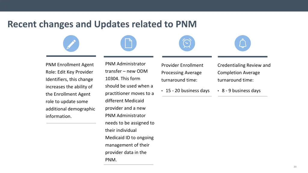 recent changes and updates related to pnm