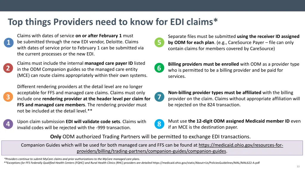 top things providers need to know for edi claims