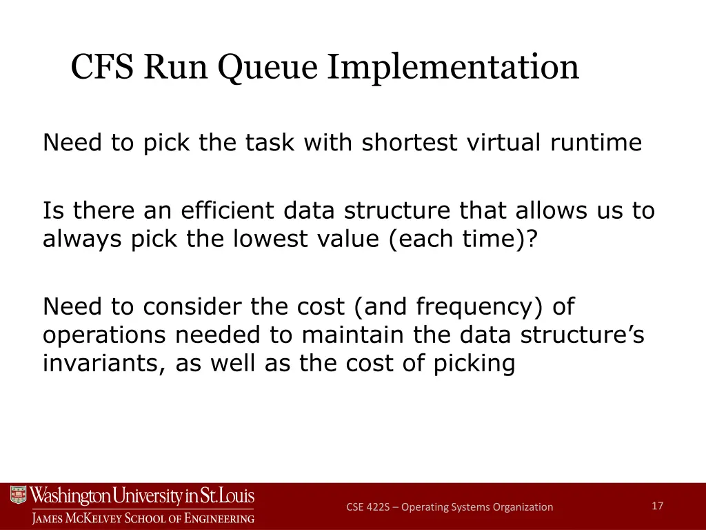 cfs run queue implementation