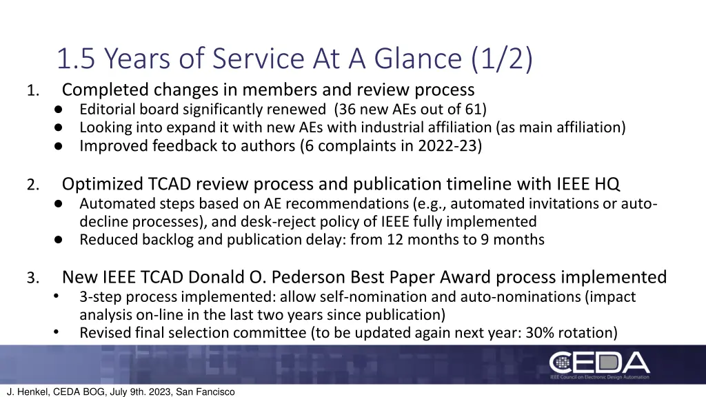 1 5 years of service at a glance 1 2 completed