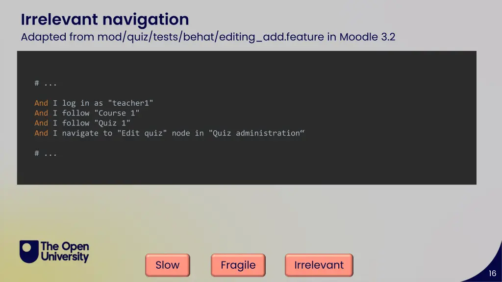 irrelevant navigation adapted from mod quiz tests