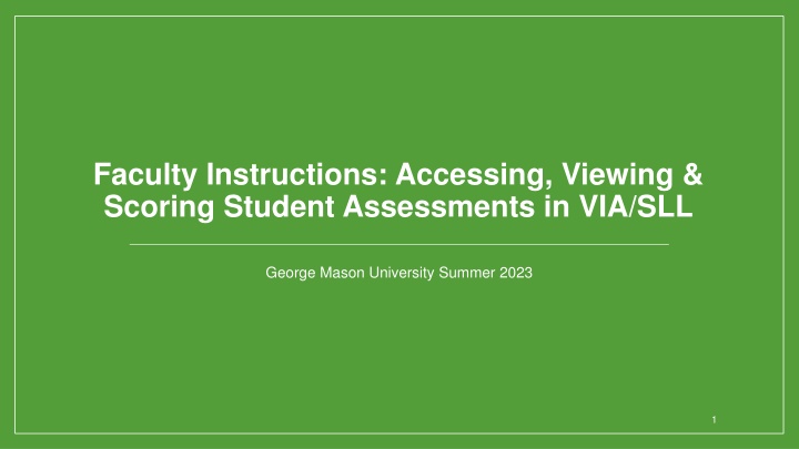 faculty instructions accessing viewing scoring