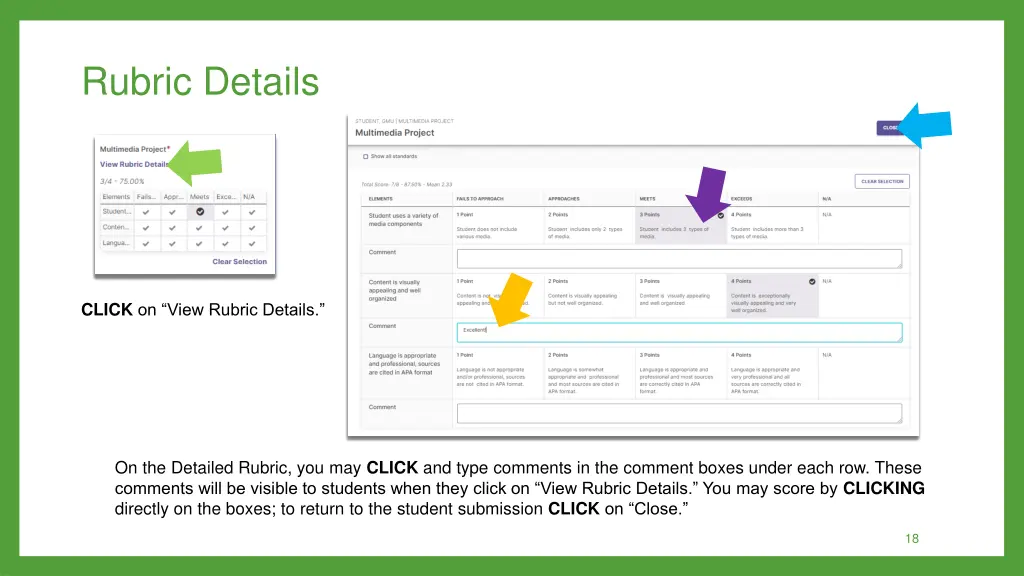 rubric details