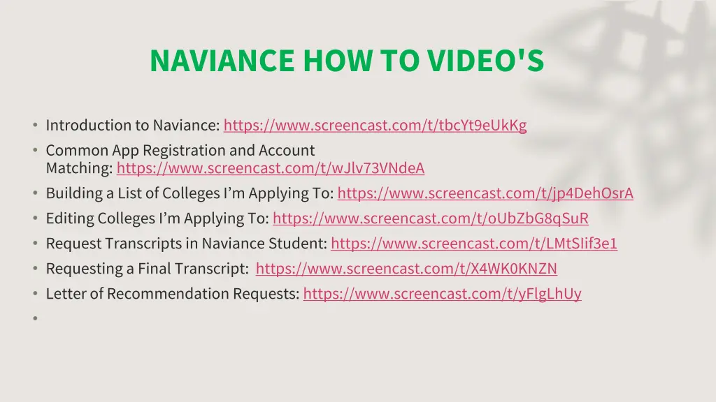 naviance how to video s