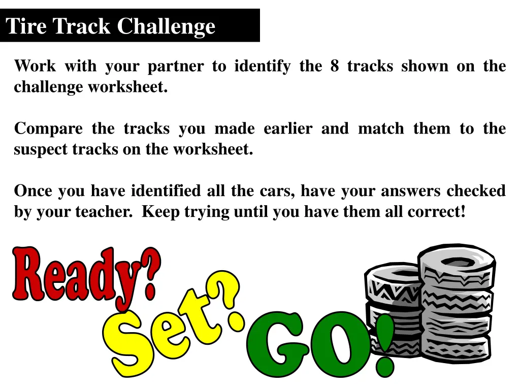 tire track challenge 1