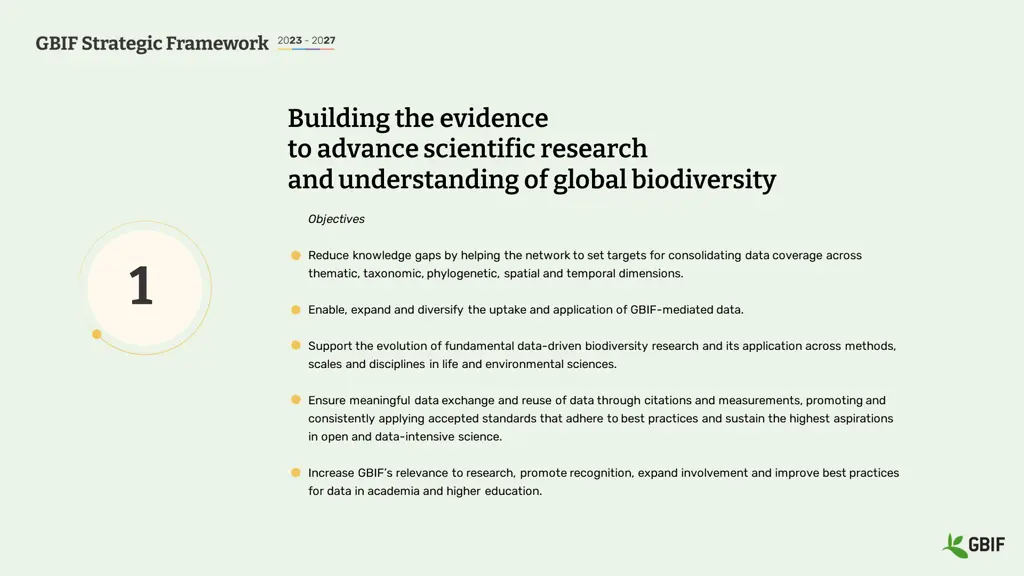 building the evidence to advance scientific