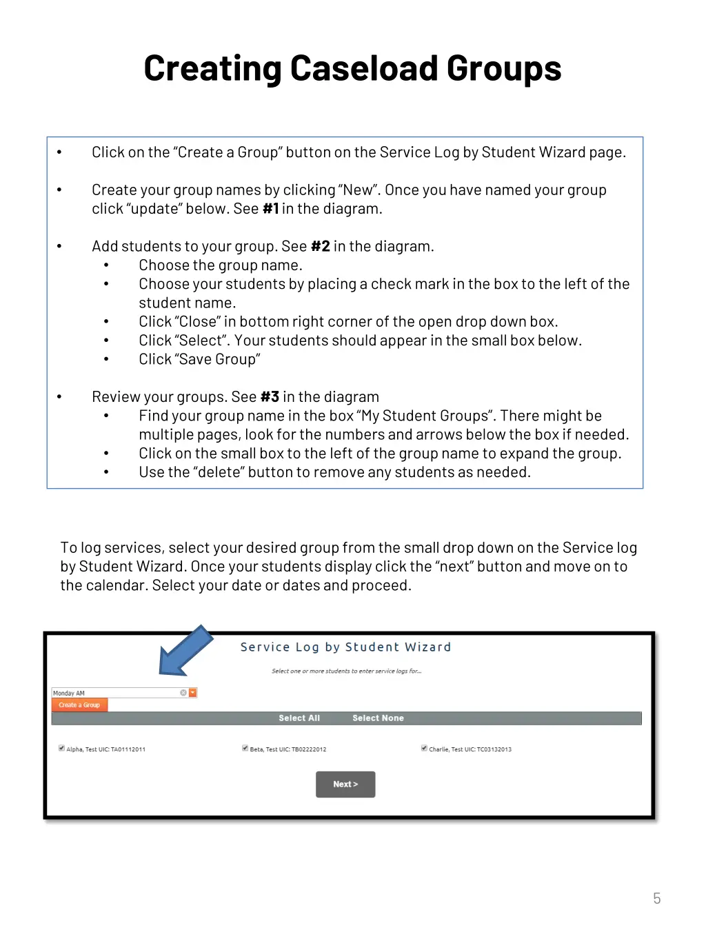 creating caseload groups 1