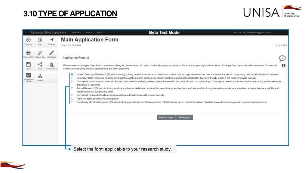 3 10 type of application