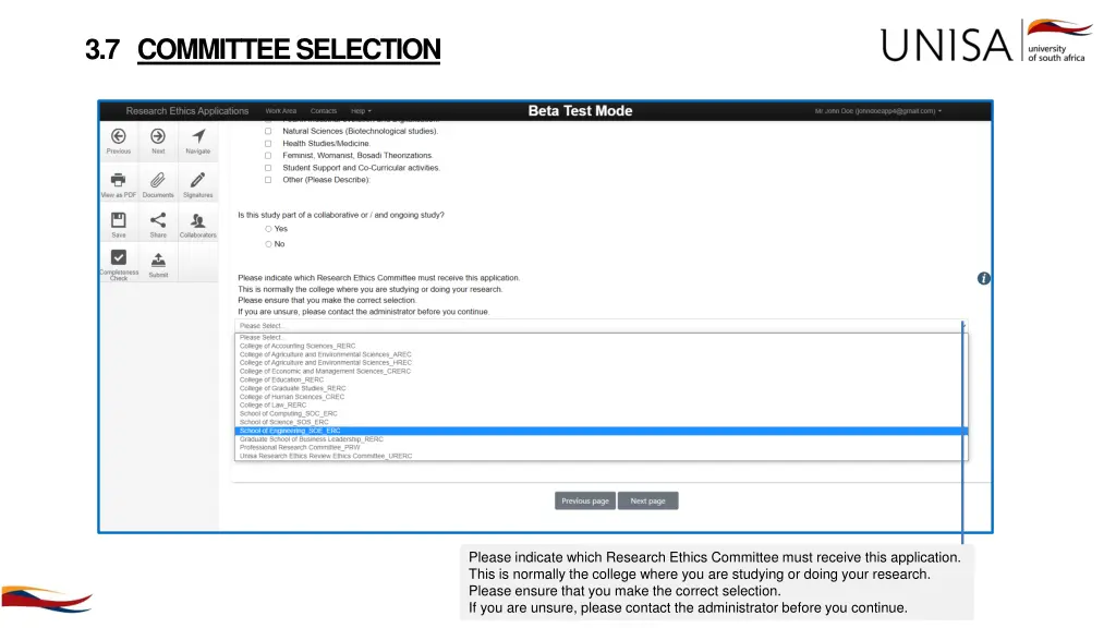 3 7 committee selection