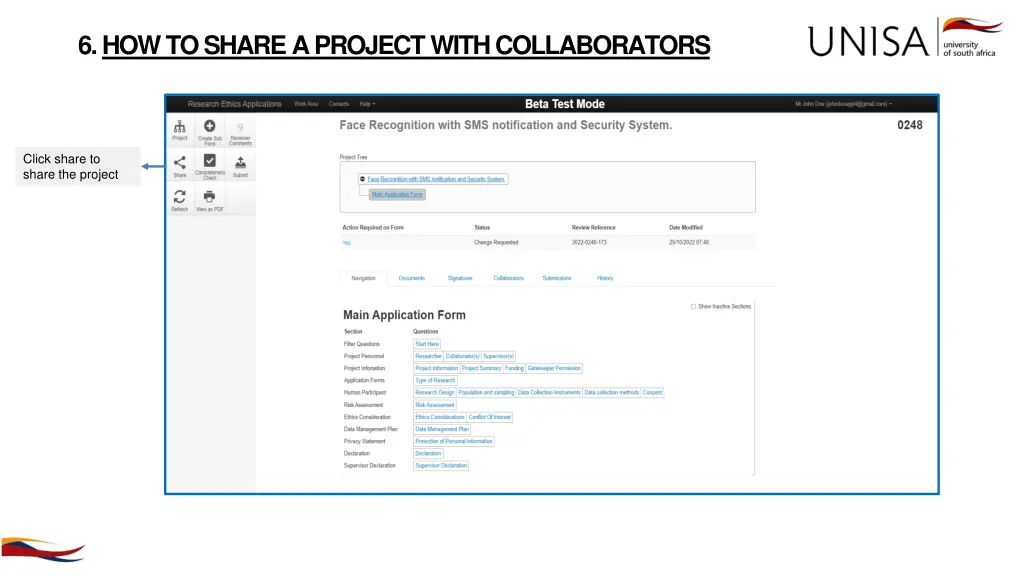 6 how to share a project with collaborators