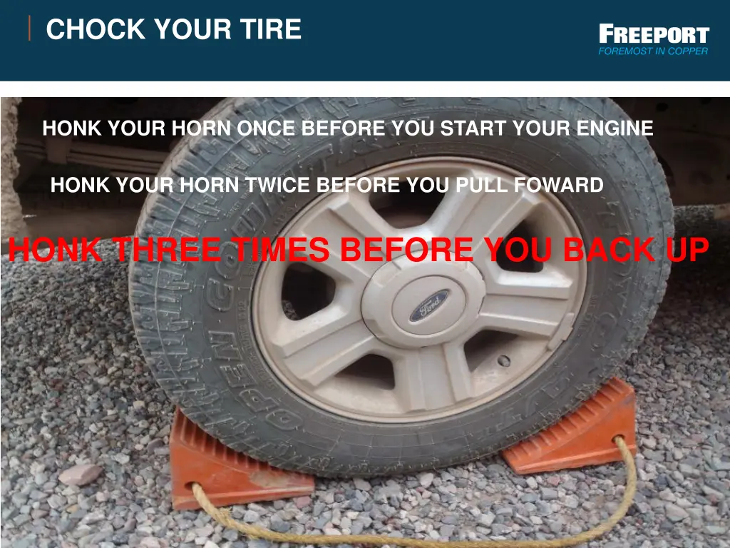 chock your tire