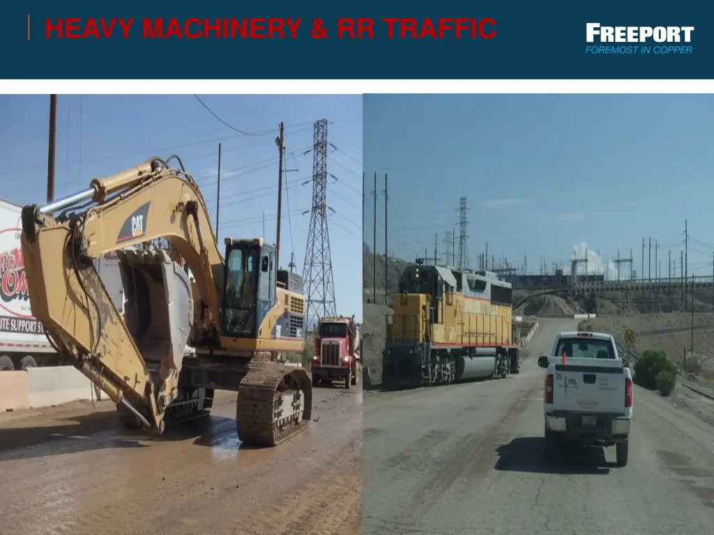 heavy machinery rr traffic