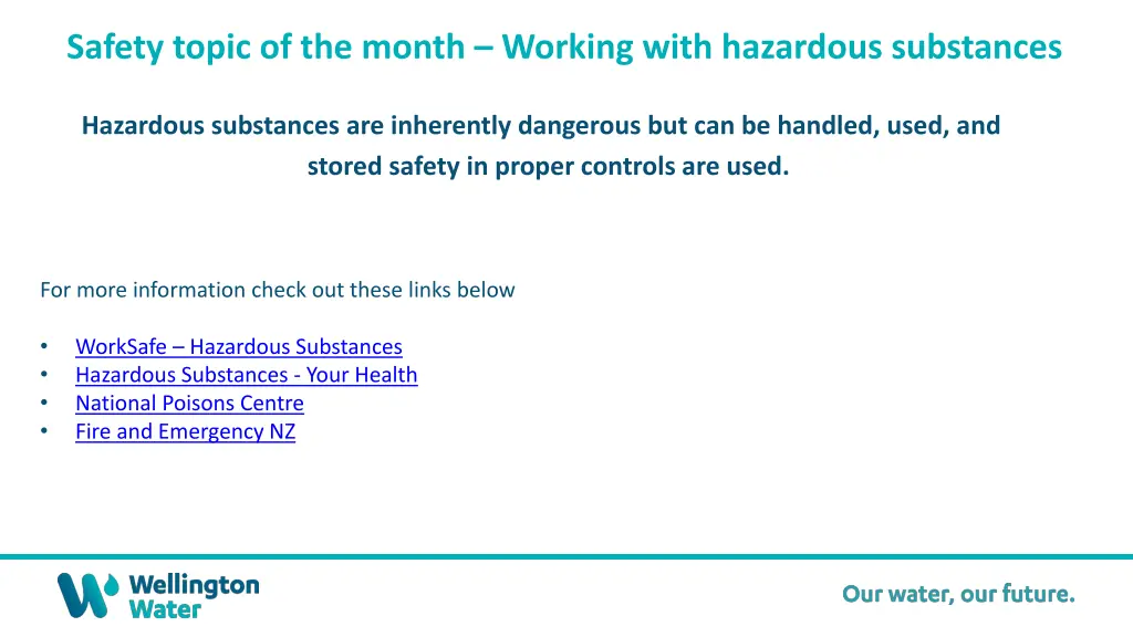 safety topic of the month working with hazardous 4