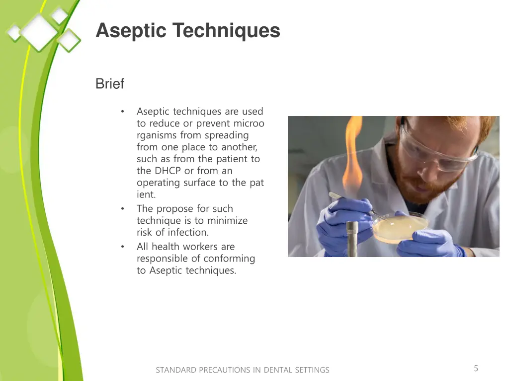 aseptic techniques