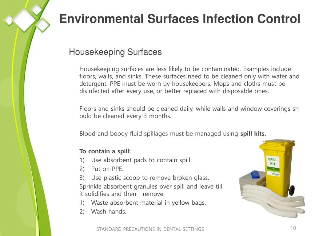 environmental surfaces infection control 1