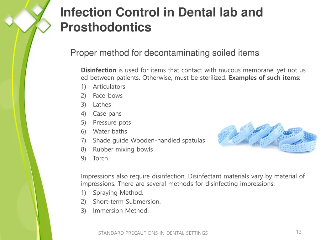 infection control in dental lab and prosthodontics 2
