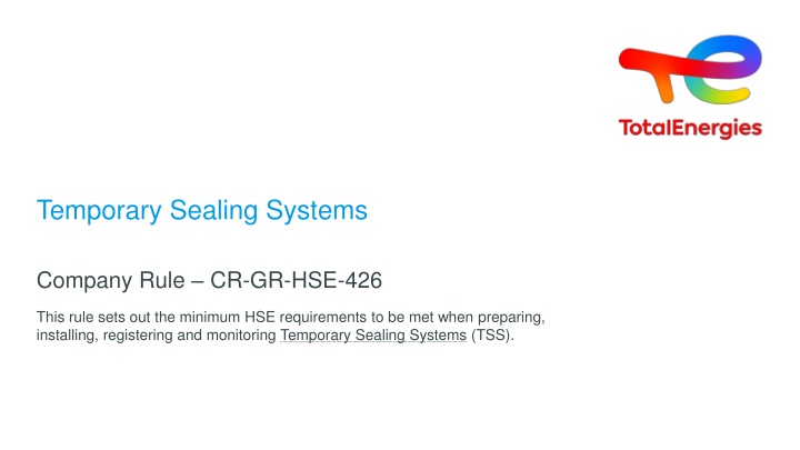 temporary sealing systems
