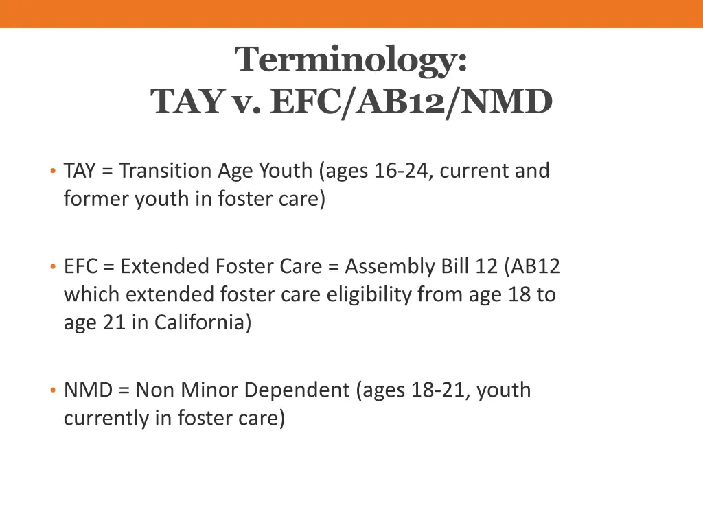 terminology tay v efc ab12 nmd