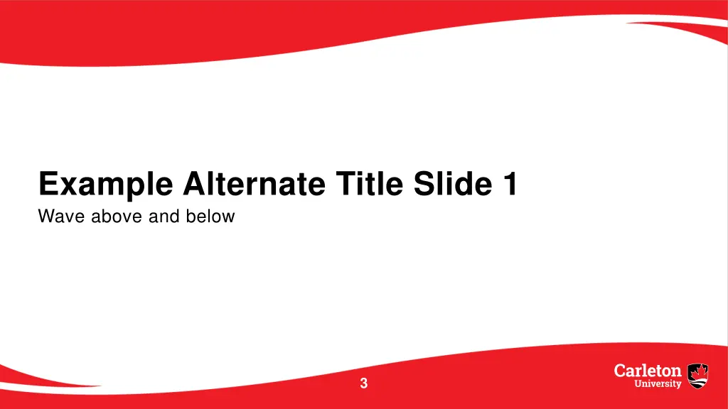 example alternate title slide 1 wave above