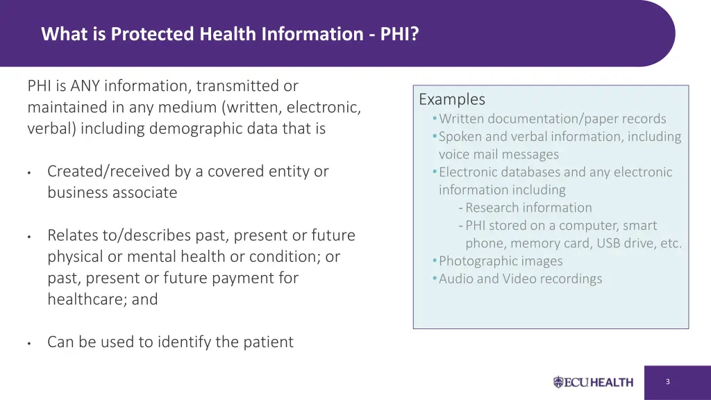 what is protected health information phi