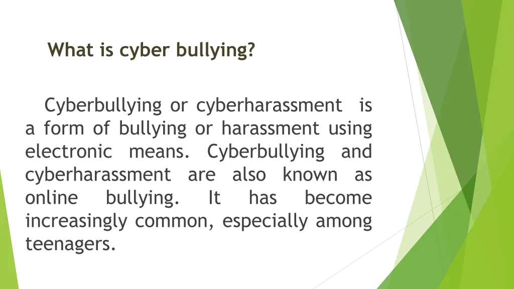 what is cyber bullying