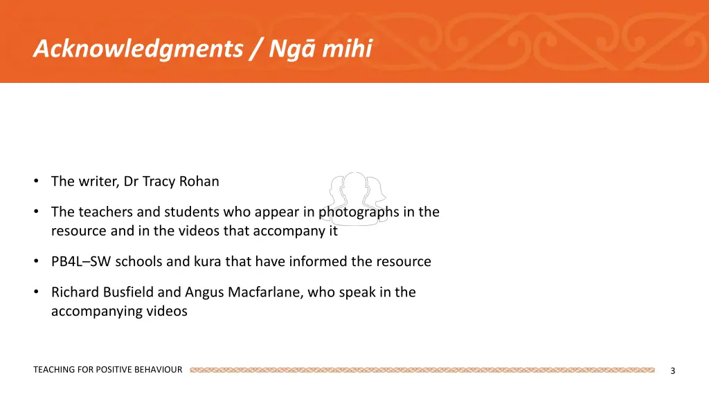 acknowledgments ng mihi