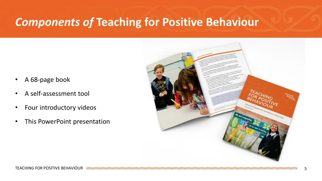 components of teaching for positive behaviour