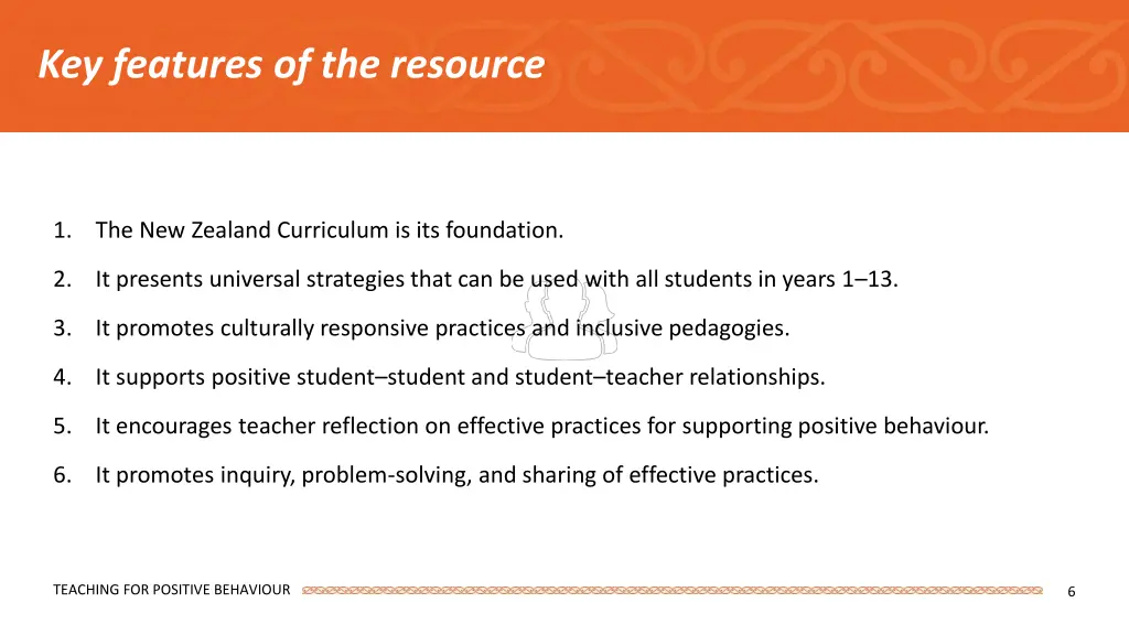 key features of the resource