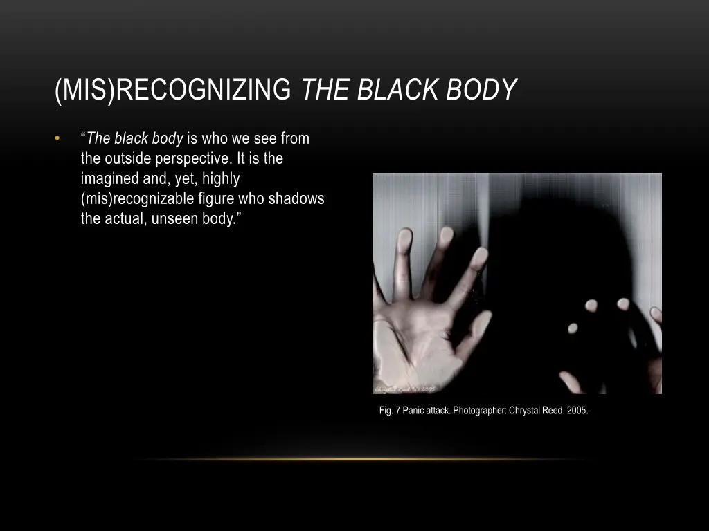 mis recognizing the black body 1