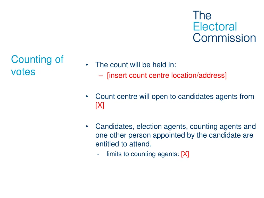 counting of votes