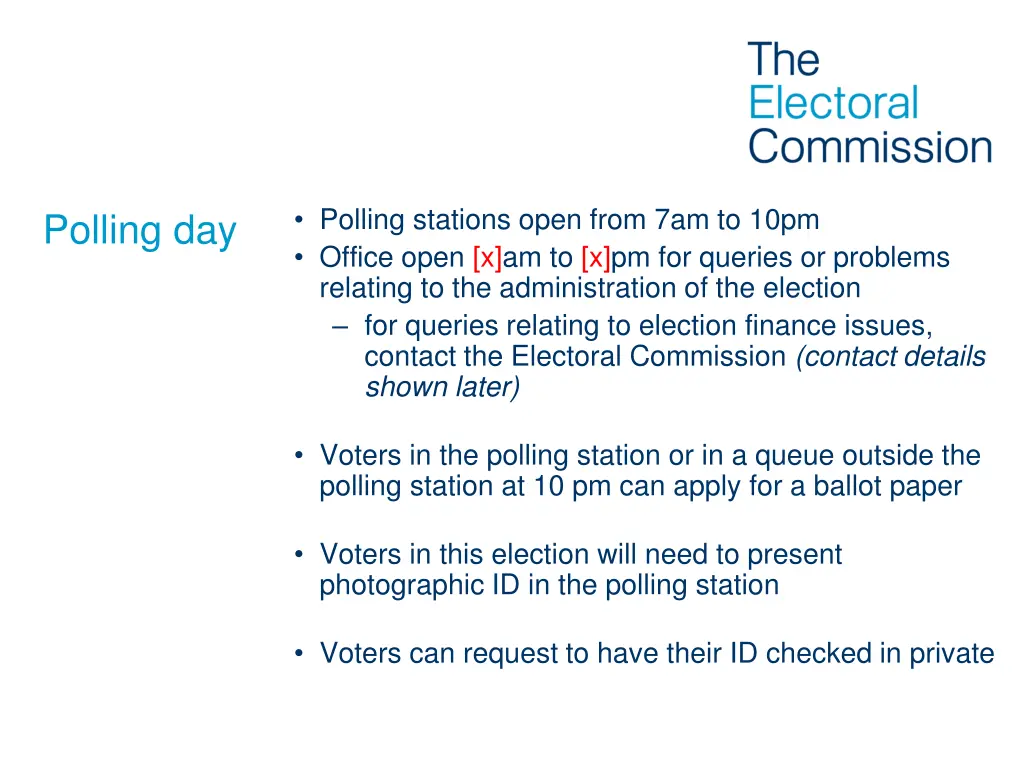 polling stations open from 7am to 10pm office