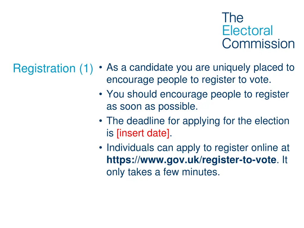 registration 1 as a candidate you are uniquely