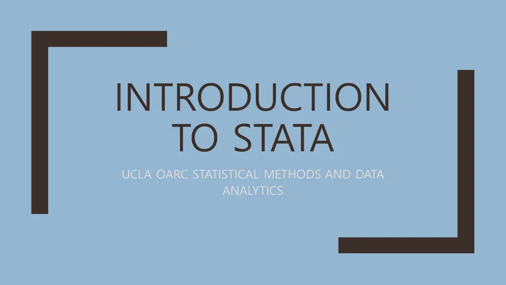 introduction to stata ucla oarc statistical