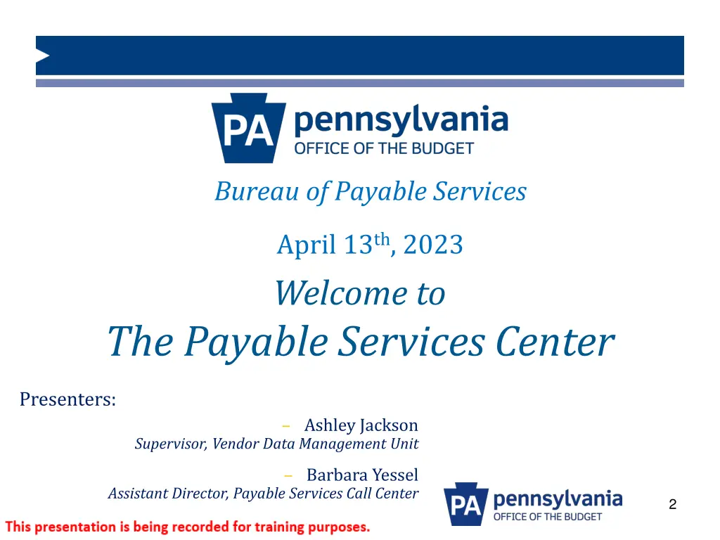 bureau of payable services