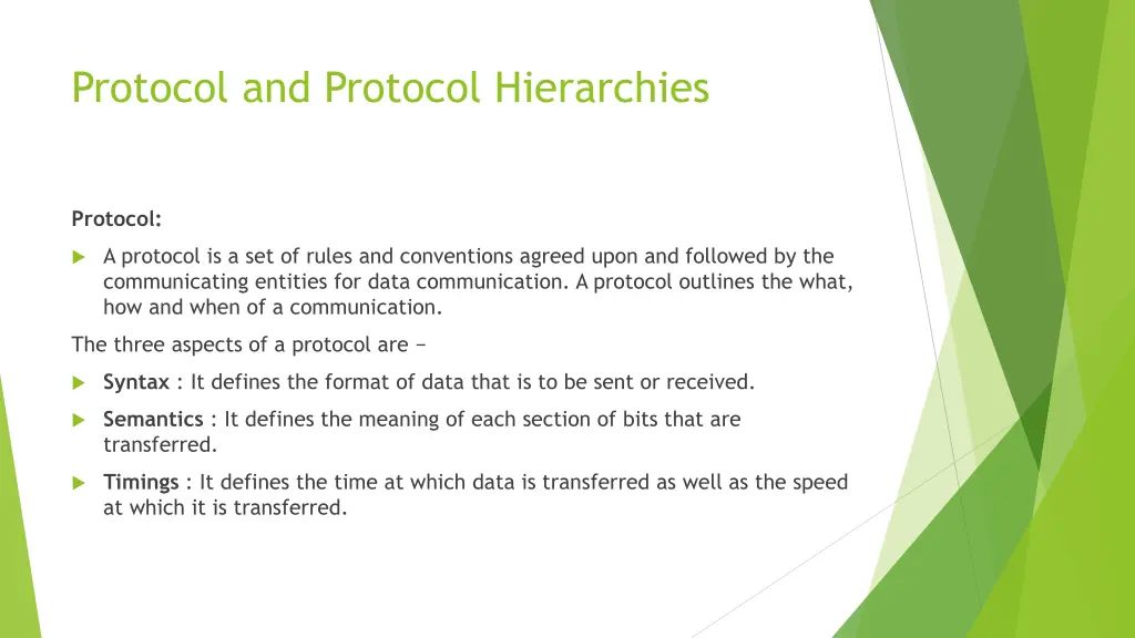 protocol and protocol hierarchies