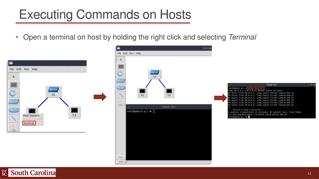 executing commands on hosts