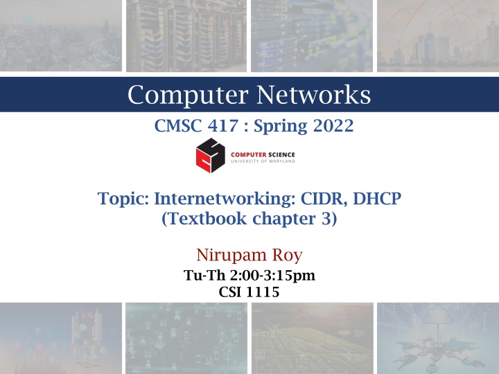 computer networks cmsc 417 spring 2022