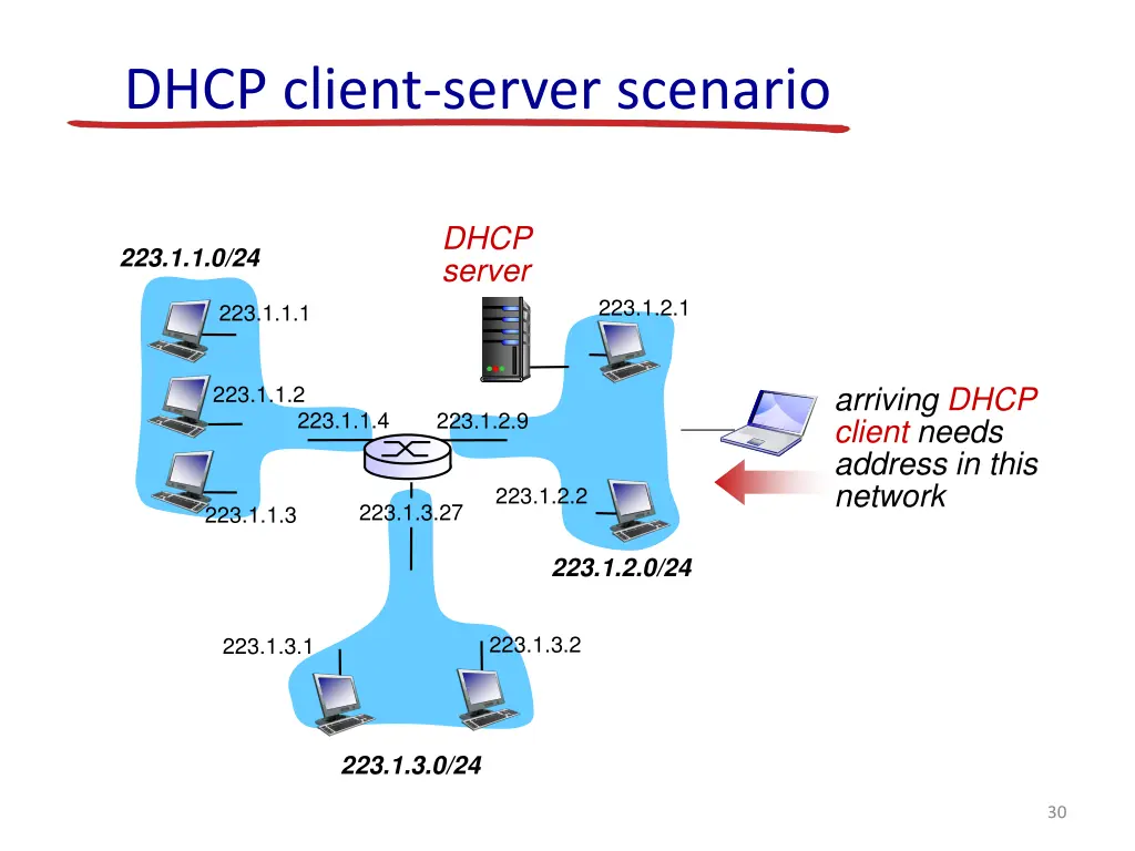 dhcp client server scenario